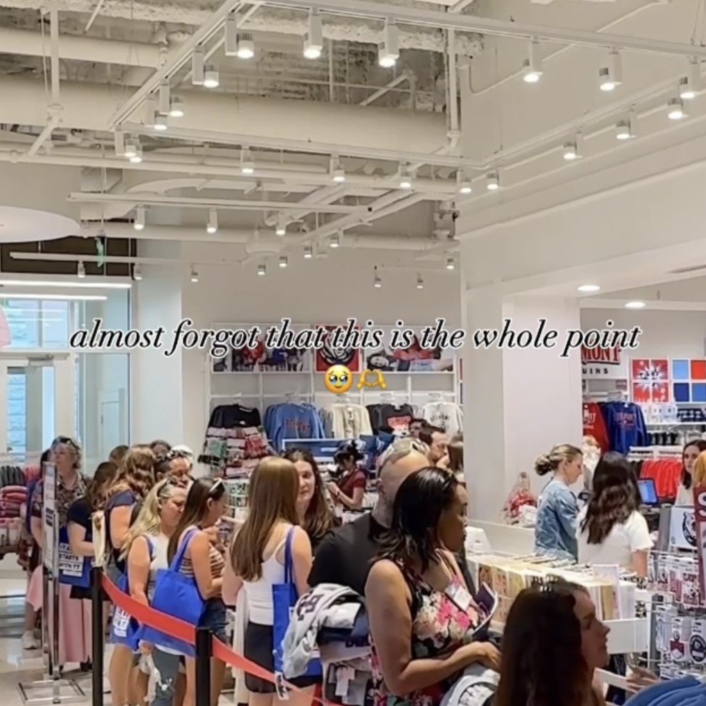 Photo of a packed BruinShop during 2025 orientation. Click to view Instagram post