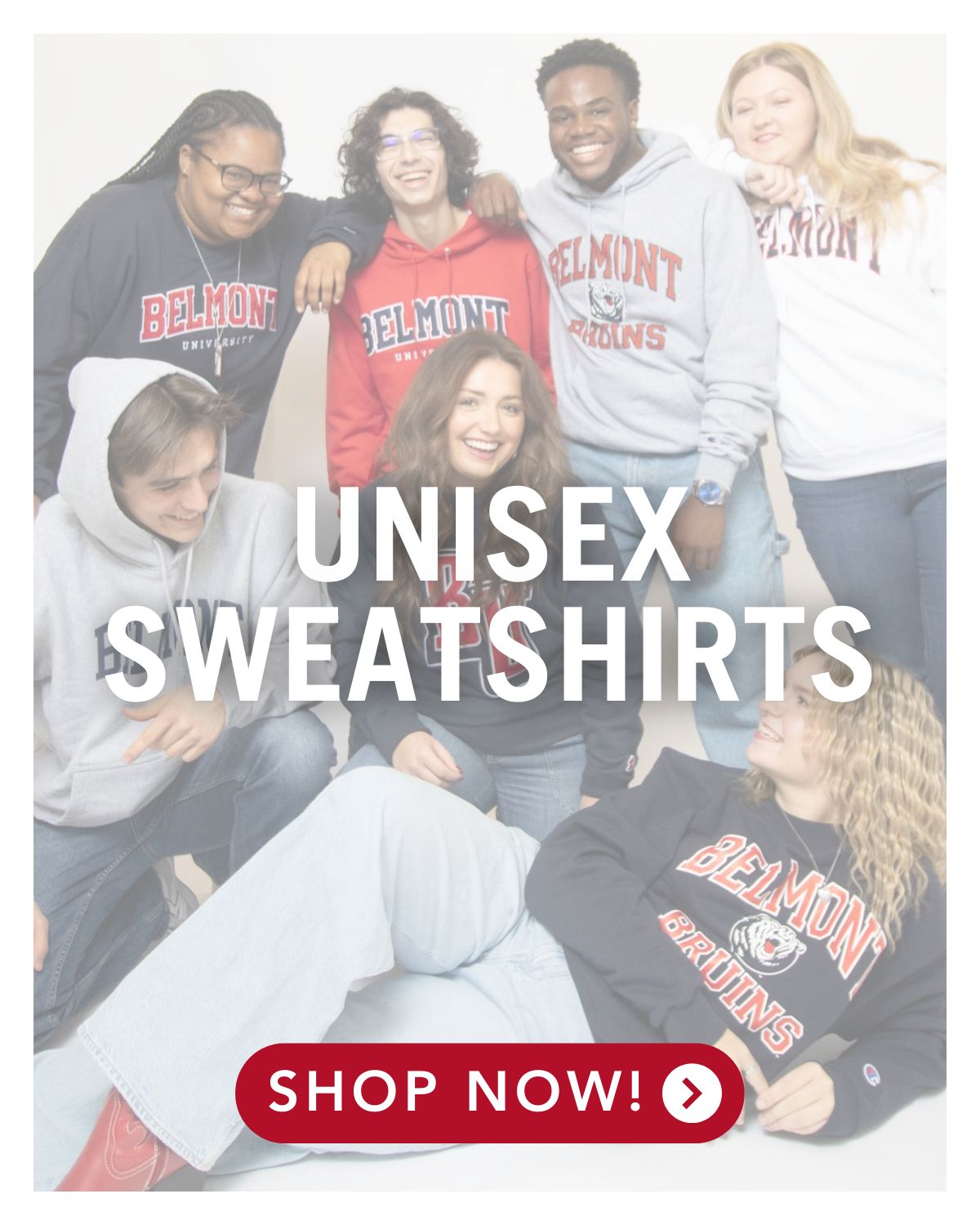 Students wearing BruinShop unisex sweatshirts. Click here to shop unisex sweatshirts